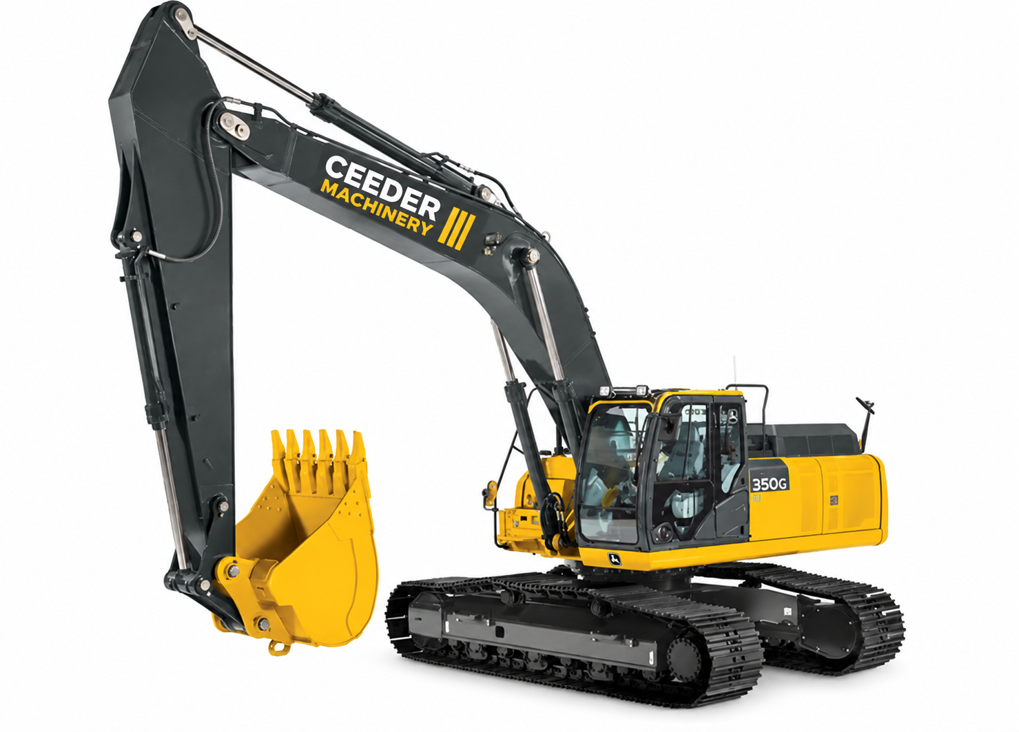 John Deere 350G LC crawler excavator.
