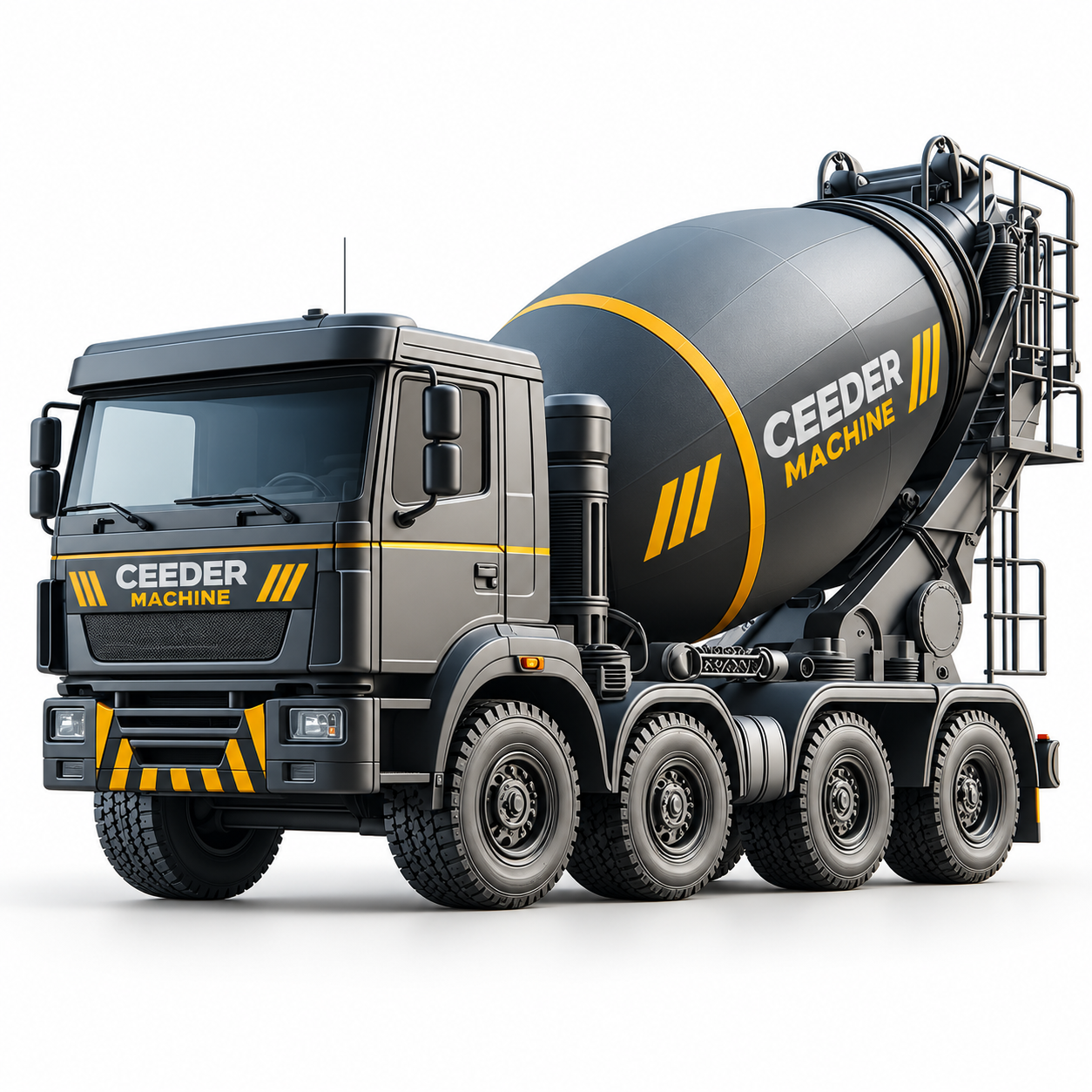 heavy-duty 8×4 concrete mixer truck